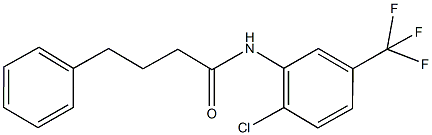 N-[2-chloro-5-(trifluoromethyl)phenyl]-4-phenylbutanamide Struktur