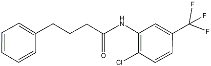 N-[2-chloro-5-(trifluoromethyl)phenyl]-4-phenylbutanamide 化学構造式