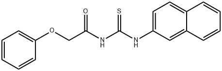 N-(2-naphthyl)-N'-(phenoxyacetyl)thiourea Structure