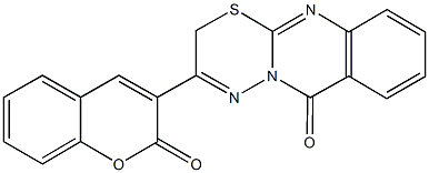 3-(2-oxo-2H-chromen-3-yl)-2H,6H-[1,3,4]thiadiazino[2,3-b]quinazolin-6-one,430451-89-1,结构式