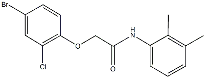 2-(4-bromo-2-chlorophenoxy)-N-(2,3-dimethylphenyl)acetamide,430452-85-0,结构式