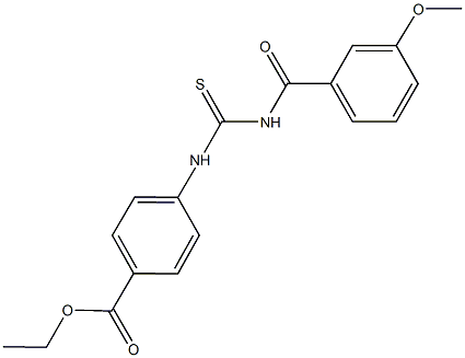 ethyl 4-({[(3-methoxybenzoyl)amino]carbothioyl}amino)benzoate|