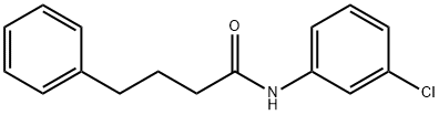 N-(3-chlorophenyl)-4-phenylbutanamide 结构式