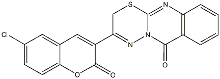 430455-85-9 3-(6-chloro-2-oxo-2H-chromen-3-yl)-2H,6H-[1,3,4]thiadiazino[2,3-b]quinazolin-6-one