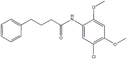 N-(5-chloro-2,4-dimethoxyphenyl)-4-phenylbutanamide Structure