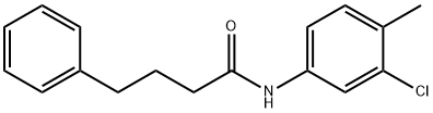 N-(3-chloro-4-methylphenyl)-4-phenylbutanamide Structure