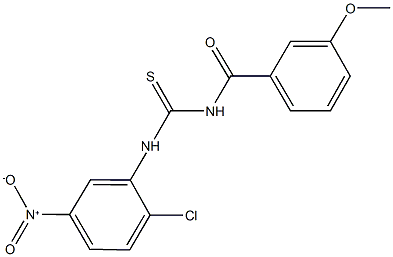 N-{2-chloro-5-nitrophenyl}-N'-(3-methoxybenzoyl)thiourea Structure