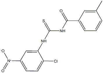 N-{2-chloro-5-nitrophenyl}-N'-(3-methylbenzoyl)thiourea,430457-92-4,结构式