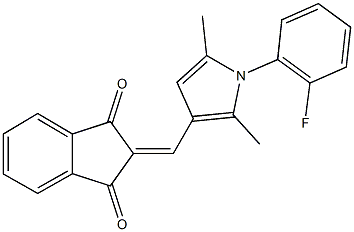 430458-83-6 2-{[1-(2-fluorophenyl)-2,5-dimethyl-1H-pyrrol-3-yl]methylene}-1H-indene-1,3(2H)-dione