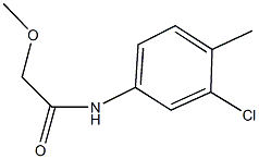 N-(3-chloro-4-methylphenyl)-2-methoxyacetamide 结构式
