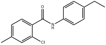 2-chloro-N-(4-ethylphenyl)-4-methylbenzamide 结构式