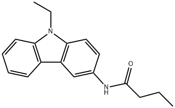 N-(9-ethyl-9H-carbazol-3-yl)butanamide Structure