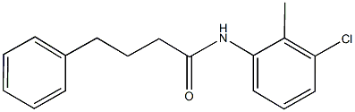 N-(3-chloro-2-methylphenyl)-4-phenylbutanamide Struktur