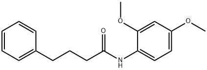N-(2,4-dimethoxyphenyl)-4-phenylbutanamide Struktur