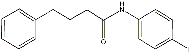N-(4-iodophenyl)-4-phenylbutanamide 化学構造式