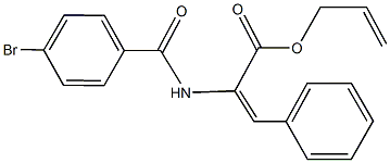 allyl 2-[(4-bromobenzoyl)amino]-3-phenylacrylate,430469-09-3,结构式