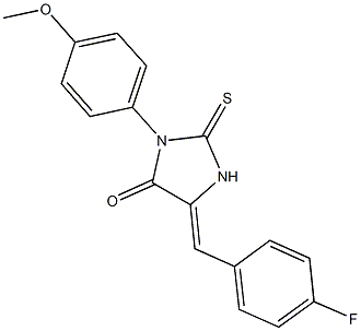 5-(4-fluorobenzylidene)-3-(4-methoxyphenyl)-2-thioxo-4-imidazolidinone|