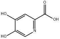 5-ヒドロキシ-4-オキソ-1,4-ジヒドロピリジン-2-カルボン酸 化学構造式