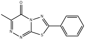3-methyl-7-phenyl-4H-[1,3,4]thiadiazolo[2,3-c][1,2,4]triazin-4-one Struktur