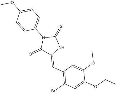 5-(2-bromo-4-ethoxy-5-methoxybenzylidene)-3-(4-methoxyphenyl)-2-thioxo-4-imidazolidinone|