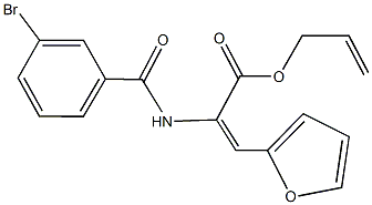allyl 2-[(3-bromobenzoyl)amino]-3-(2-furyl)acrylate Structure