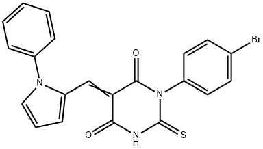 1-(4-bromophenyl)-5-[(1-phenyl-1H-pyrrol-2-yl)methylene]-2-thioxodihydro-4,6(1H,5H)-pyrimidinedione|