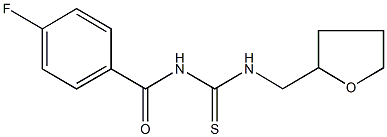 N-(4-fluorobenzoyl)-N'-(tetrahydro-2-furanylmethyl)thiourea Structure