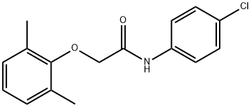 N-(4-chlorophenyl)-2-(2,6-dimethylphenoxy)acetamide 结构式