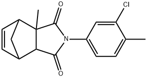 4-(3-chloro-4-methylphenyl)-2-methyl-4-azatricyclo[5.2.1.0~2,6~]dec-8-ene-3,5-dione Structure