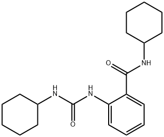 N-cyclohexyl-2-{[(cyclohexylamino)carbonyl]amino}benzamide Structure
