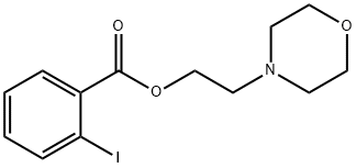 2-morpholin-4-ylethyl 2-iodobenzoate 化学構造式