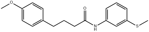 4-(4-methoxyphenyl)-N-[3-(methylsulfanyl)phenyl]butanamide Structure