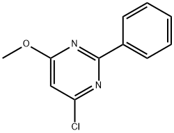 4-クロロ-6-メトキシ-2-フェニルピリミジン 化学構造式