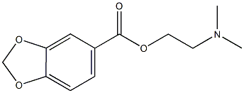 2-(dimethylamino)ethyl 1,3-benzodioxole-5-carboxylate,431906-94-4,结构式