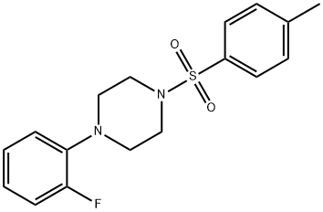1-(2-fluorophenyl)-4-[(4-methylphenyl)sulfonyl]piperazine 结构式