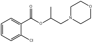 1-methyl-2-(4-morpholinyl)ethyl 2-chlorobenzoate Struktur
