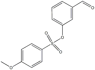 3-formylphenyl 4-methoxybenzenesulfonate 化学構造式