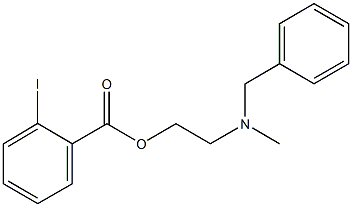 2-[benzyl(methyl)amino]ethyl 2-iodobenzoate Structure