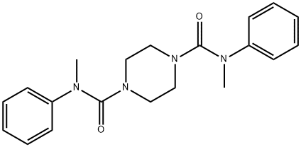 N~1~,N~4~-dimethyl-N~1~,N~4~-diphenyl-1,4-piperazinedicarboxamide Struktur