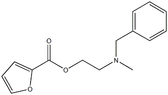 2-[benzyl(methyl)amino]ethyl 2-furoate 化学構造式