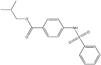 isobutyl 4-[(phenylsulfonyl)amino]benzoate Structure