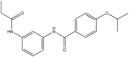 4-isopropoxy-N-[3-(propionylamino)phenyl]benzamide,431924-88-8,结构式