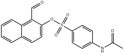1-formyl-2-naphthyl 4-(acetylamino)benzenesulfonate Structure