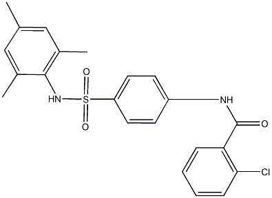 2-chloro-N-{4-[(mesitylamino)sulfonyl]phenyl}benzamide,431931-51-0,结构式