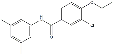 3-chloro-N-(3,5-dimethylphenyl)-4-ethoxybenzamide,431932-07-9,结构式