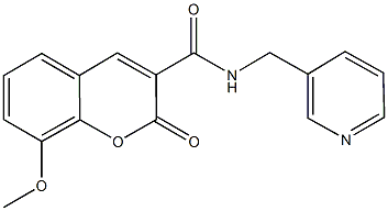 8-methoxy-2-oxo-N-(3-pyridinylmethyl)-2H-chromene-3-carboxamide|