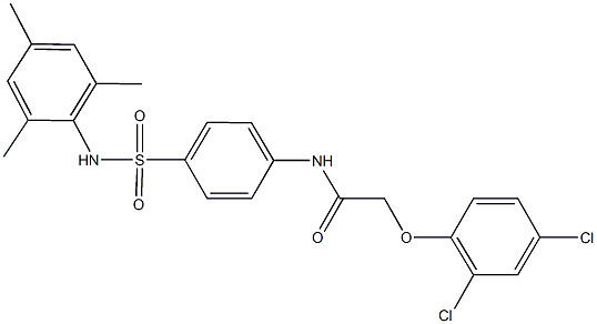 2-(2,4-dichlorophenoxy)-N-{4-[(mesitylamino)sulfonyl]phenyl}acetamide Structure