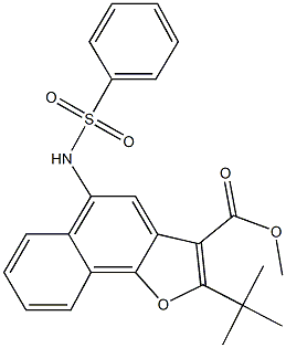 methyl 2-tert-butyl-5-[(phenylsulfonyl)amino]naphtho[1,2-b]furan-3-carboxylate|