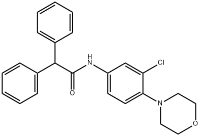 N-[3-chloro-4-(4-morpholinyl)phenyl]-2,2-diphenylacetamide Structure