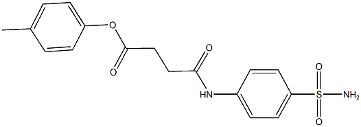 4-methylphenyl 4-[4-(aminosulfonyl)anilino]-4-oxobutanoate,431938-70-4,结构式